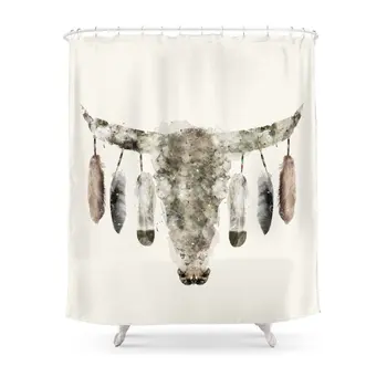 Cow Skull Shower Curtain Waterproof Polyester Eco-friendly Antibacterial Shower Curtains
Cow Skull Shower Curtain Waterproof Polyester Eco-friendly Antibacterial Shower Curtains