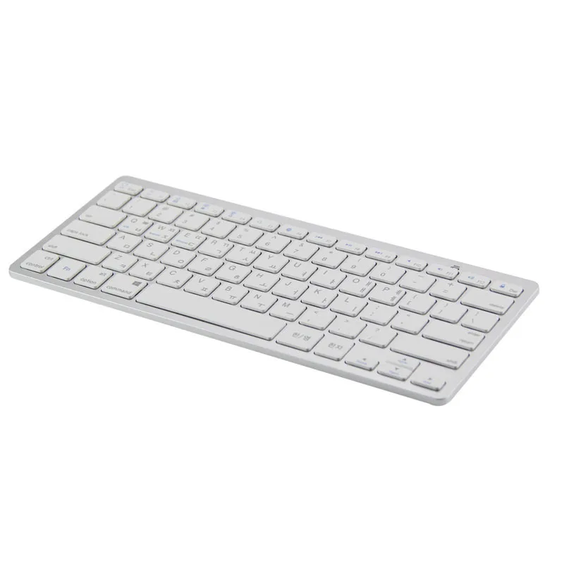 Hot Sale Slim Bluetooth Wireless Keyboard Layout Korean Version For Android IOS Windows Tablets
Hot Sale Slim Bluetooth Wireless Keyboard Layout Korean Version For Android IOS Windows Tablets