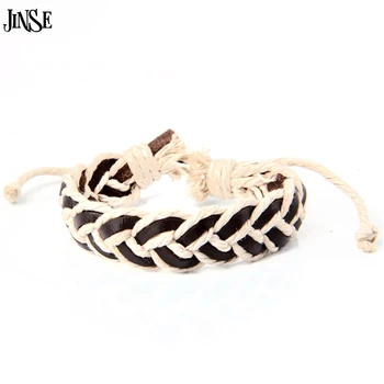 JINSE Hand Knittet Leather Bracelet Cuff Pulseira De Couro Masculina Feminina WP BraidedGenuine LeatherBracelet Wristband PSL220
JINSE Hand Knittet Leather Bracelet Cuff Pulseira De Couro Masculina Feminina WP BraidedGenuine LeatherBracelet Wristband PSL220