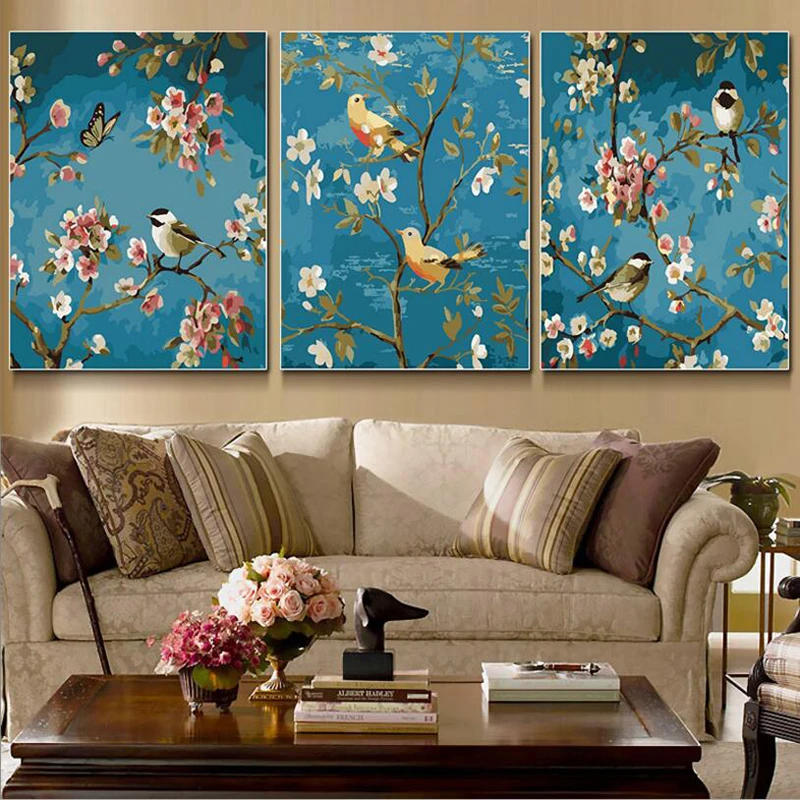 3 Pcs/Set Magpie Tree Flower Painting by Numbers on Canvas Digital Frameless or DIY Framed Wall Pictures For Home Decoration Art
3 Pcs/Set Magpie Tree Flower Painting by Numbers on Canvas Digital Frameless or DIY Framed Wall Pictures For Home Decoration Art