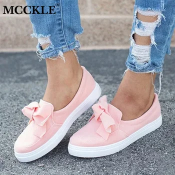 MCCKLE Plus Size Women Casual Flat Flock Butterfly Knot Slip On Shallow Vulcanized Shoes Ladies Flats Drop shipping
MCCKLE Plus Size Women Casual Flat Flock Butterfly Knot Slip On Shallow Vulcanized Shoes Ladies Flats Drop shipping