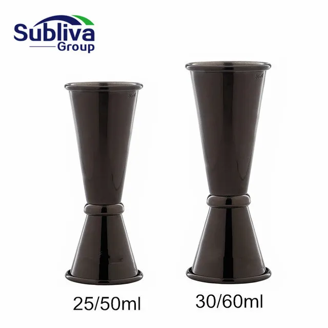 Stainless Steel Japanese Style Gunmetal Black Plated Cocktail Jigger Bar Measuring Cup 1oz/2oz Drink Mixer Cup
Stainless Steel Japanese Style Gunmetal Black Plated Cocktail Jigger Bar Measuring Cup 1oz/2oz Drink Mixer Cup