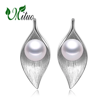 MITUO Freshwater Pearl stud Earring AliExpress 925-sterling-silver leaf Earrings 8-9mm Pearls Jewelry plant charm earrings
MITUO Freshwater Pearl stud Earring AliExpress 925-sterling-silver leaf Earrings 8-9mm Pearls Jewelry plant charm earrings