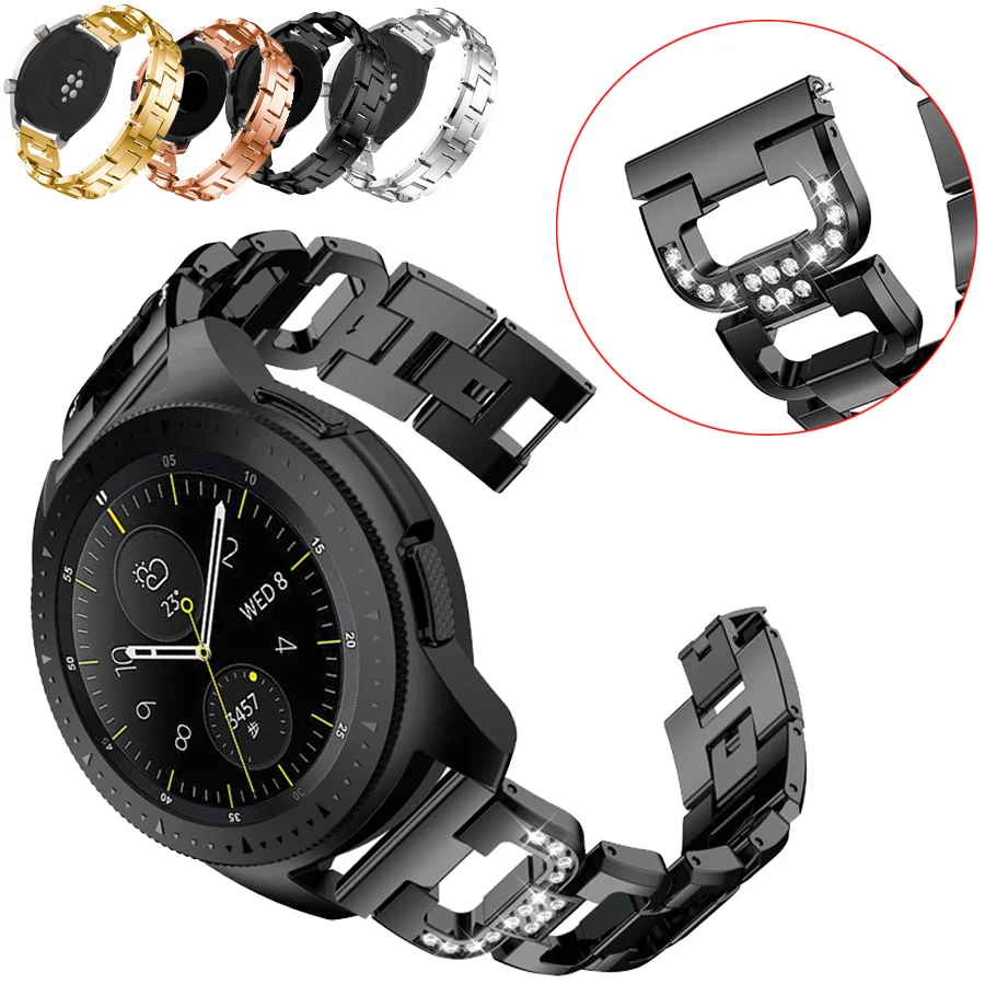 20mm Luxury Crystal Stainless Steel Strap band for Samsung galaxy Watch Active Watch 42mm /Gear S2 Classic Replacement wristband
20mm Luxury Crystal Stainless Steel Strap band for Samsung galaxy Watch Active Watch 42mm /Gear S2 Classic Replacement wristband