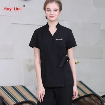 SPA Workwear 2pcs Sets Spring/Summer Beige Massage Work Uniform Sets Female Hospital Nurse Uniforms Wholesales Beauty Clothing
SPA Workwear 2pcs Sets Spring/Summer Beige Massage Work Uniform Sets Female Hospital Nurse Uniforms Wholesales Beauty Clothing