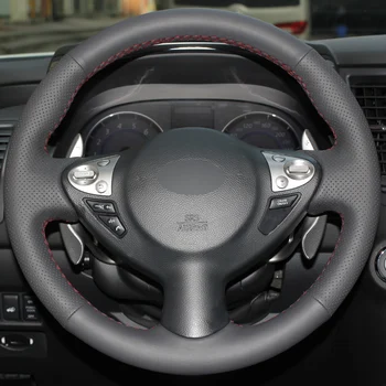 Black Leather Car Steering Wheel Cover for Infiniti FX FX35 FX37 FX50 Nissan Juke Nissan Maxima 2009-2014 Sentra 2016 2017
Black Leather Car Steering Wheel Cover for Infiniti FX FX35 FX37 FX50 Nissan Juke Nissan Maxima 2009-2014 Sentra 2016 2017