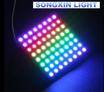 WS2812 LED 5050 RGB 8x8 LED Matrix for Arduino Brand New WS2812B 8*8 64-Bit Full Color 5050 RGB LED Lamp Panel Light For Arduino
WS2812 LED 5050 RGB 8x8 LED Matrix for Arduino Brand New WS2812B 8*8 64-Bit Full Color 5050 RGB LED Lamp Panel Light For Arduino