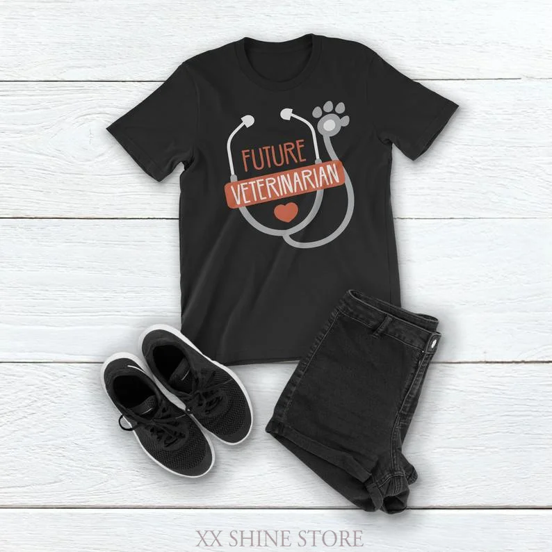 Future Veterinarian T-Shirt Animal Doctor Shirt Veterinarian Shirt Medical School Shirt Funny Veterinarian Tee Women Men T-Shirt
Future Veterinarian T-Shirt Animal Doctor Shirt Veterinarian Shirt Medical School Shirt Funny Veterinarian Tee Women Men T-Shirt