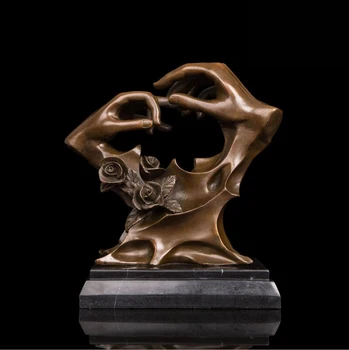 27 CM Western Art Deco Bronze Women Girl Belle Man Committed of Love Sculpture
27 CM Western Art Deco Bronze Women Girl Belle Man Committed of Love Sculpture