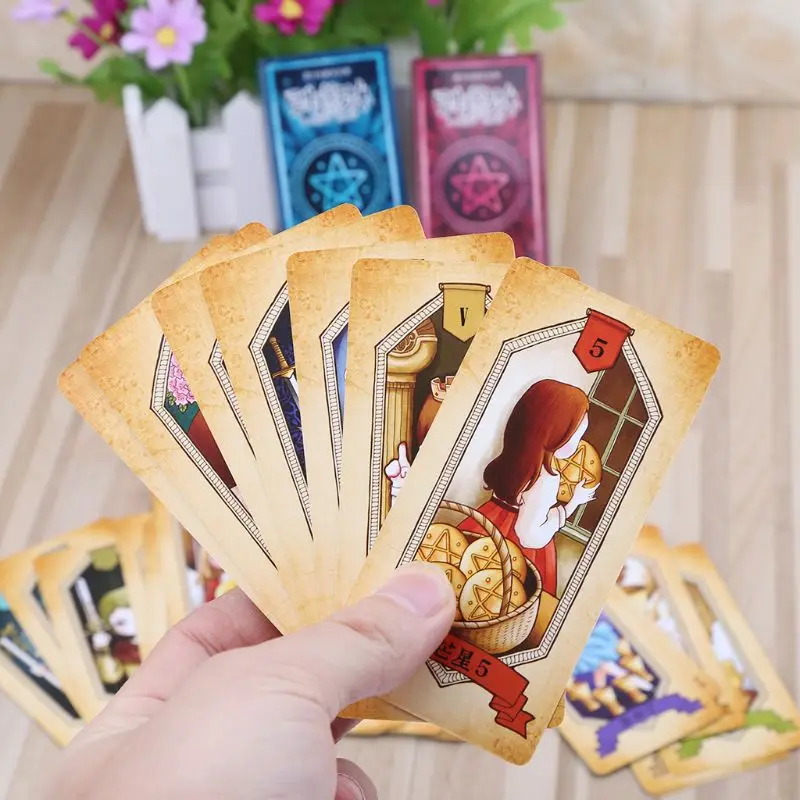 Rider Tarot Cards With Colorful Box Mysterious Divination Astrology Tarot Cards Paper Card Board Game Accessory Random delivery
Rider Tarot Cards With Colorful Box Mysterious Divination Astrology Tarot Cards Paper Card Board Game Accessory Random delivery