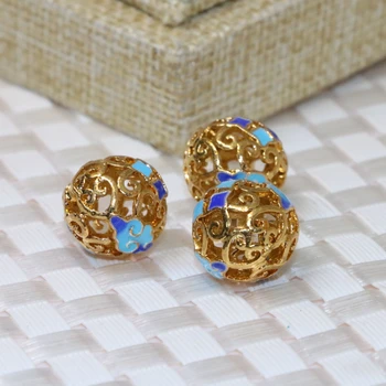 13mm gold-color cloisonne round ball accessories 5pcs wholesale price diy men & women spacers beads jewelry making B2394
13mm gold-color cloisonne round ball accessories 5pcs wholesale price diy men & women spacers beads jewelry making B2394
