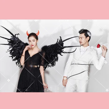 EMS Free shipping customized sexy black angel feather wings for party photoshoot 140*90cm COSPLAY props
EMS Free shipping customized sexy black angel feather wings for party photoshoot 140*90cm COSPLAY props