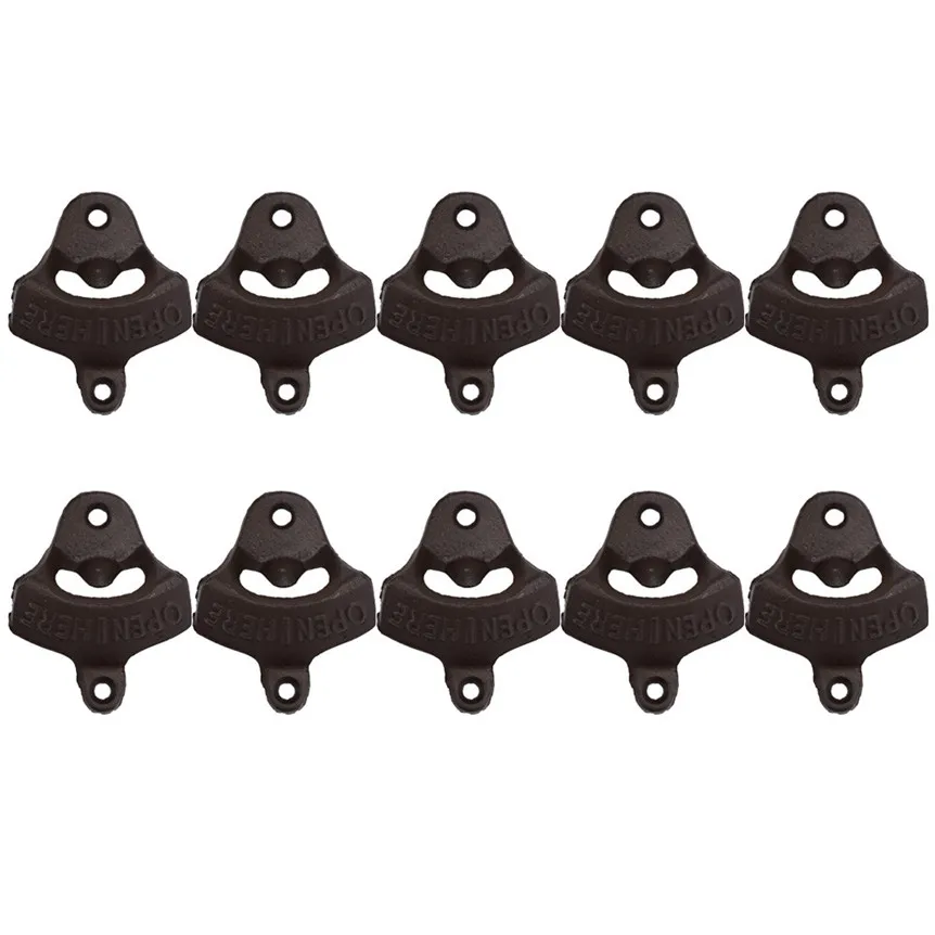 10Pcs Rustic Cast Iron Open Here Wall Mounted Beer Bottle Opener Soda mar7 Extraordinary
10Pcs Rustic Cast Iron Open Here Wall Mounted Beer Bottle Opener Soda mar7 Extraordinary