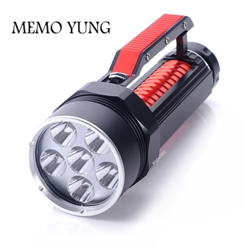 Underwater 200m Diving Flash torch 6 XML L2 LED Diver Flashlight 6L2 Head Torch Light Lamp Lantern With Stepless Dimming Switch
Underwater 200m Diving Flash torch 6 XML L2 LED Diver Flashlight 6L2 Head Torch Light Lamp Lantern With Stepless Dimming Switch