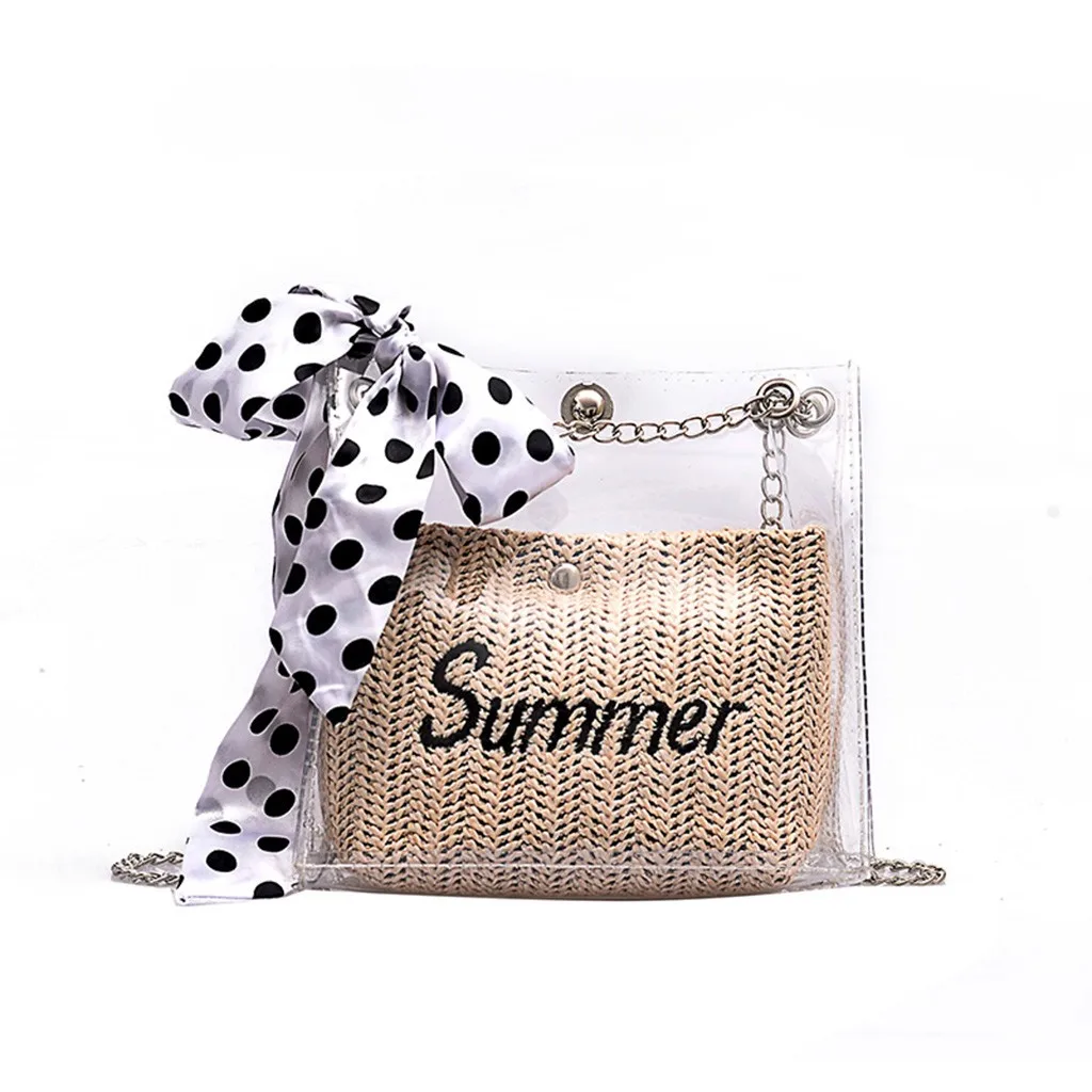 Maison Fabre Women Crossbody Bag Fashion Straw Weave Transparent Shoulder Bag Summer Waterproof beach Handbag Ladies bucket Tote
Maison Fabre Women Crossbody Bag Fashion Straw Weave Transparent Shoulder Bag Summer Waterproof beach Handbag Ladies bucket Tote