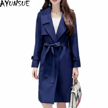 AYUNSUE Navy 2020 Women's Spring Belt Coats Fashion Korea Slim Women's Autumn Windbreaker Trench Coat Para As Mulheres WXF118
AYUNSUE Navy 2020 Women's Spring Belt Coats Fashion Korea Slim Women's Autumn Windbreaker Trench Coat Para As Mulheres WXF118