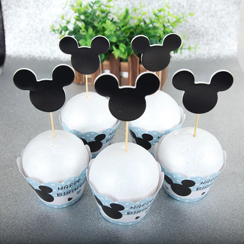 24pcs/lot Mickey Mouse Party Decorations Happy Birthday Party Cake Dessert Cupcake Toppers Girls Favors Supplies
24pcs/lot Mickey Mouse Party Decorations Happy Birthday Party Cake Dessert Cupcake Toppers Girls Favors Supplies