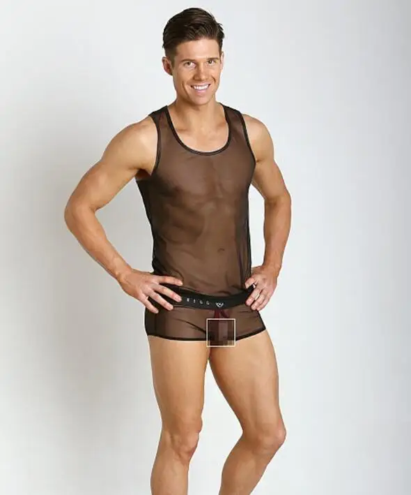 Men's Elastic Sleeveless Vest View 1