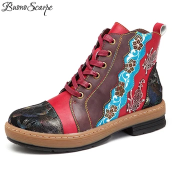 Buono Scarpe Women Lace Up Ankle Boots 2019 Side Zipper Patchwork Ethnic Short Boots Handmade Shoes Bohemian Style Shoes Mujer
Buono Scarpe Women Lace Up Ankle Boots 2019 Side Zipper Patchwork Ethnic Short Boots Handmade Shoes Bohemian Style Shoes Mujer