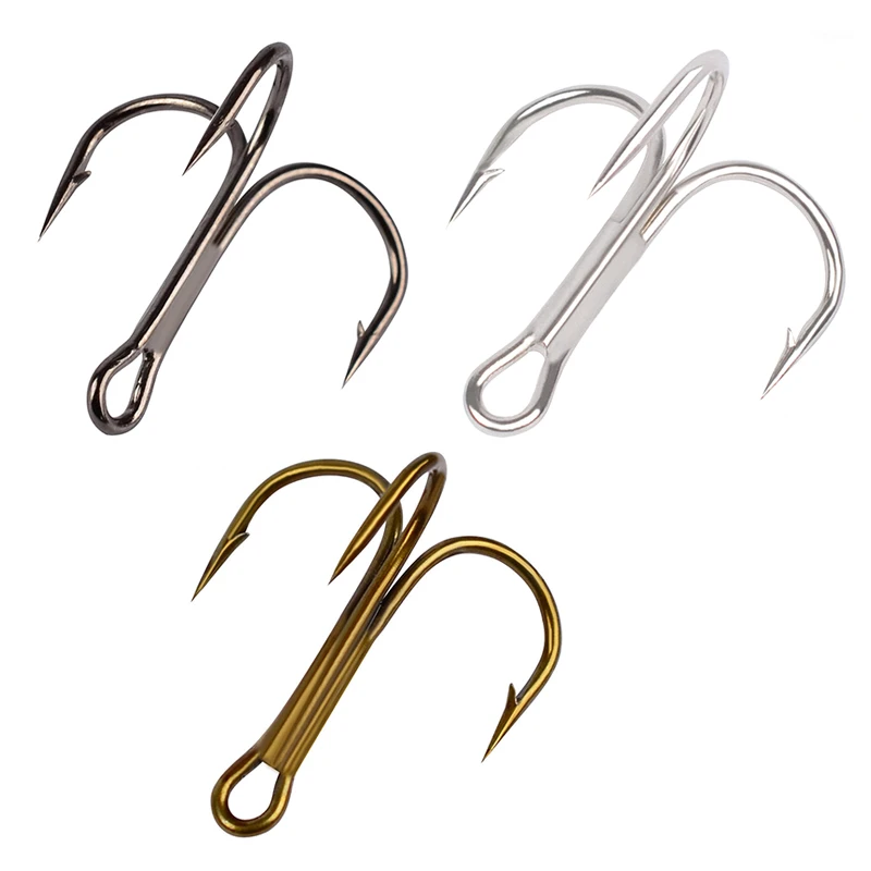 50pcs/Lot Treble Fishing Hooks Black Sliver Brown Jig Circle High Carbon Steel Sharpened Bait Tackle Strong Carp Fishhook
50pcs/Lot Treble Fishing Hooks Black Sliver Brown Jig Circle High Carbon Steel Sharpened Bait Tackle Strong Carp Fishhook