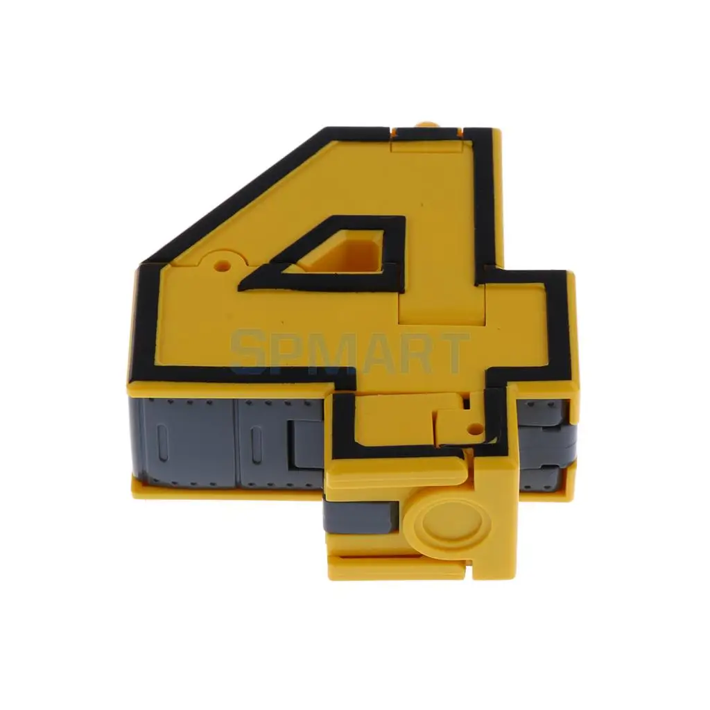 Numbers Armour Team Transforming Robot Toy Educational Toys Assembly Robots for Kid Children Play Display - 10pcs/Set
