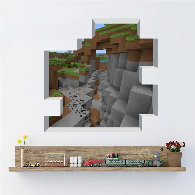 3d View Minecraft Game Theme Wall Stickers Decals For Kids Room Home Decoration Diy Boy's Bedroom Wall Mural Art Pvc Posters
3d View Minecraft Game Theme Wall Stickers Decals For Kids Room Home Decoration Diy Boy's Bedroom Wall Mural Art Pvc Posters