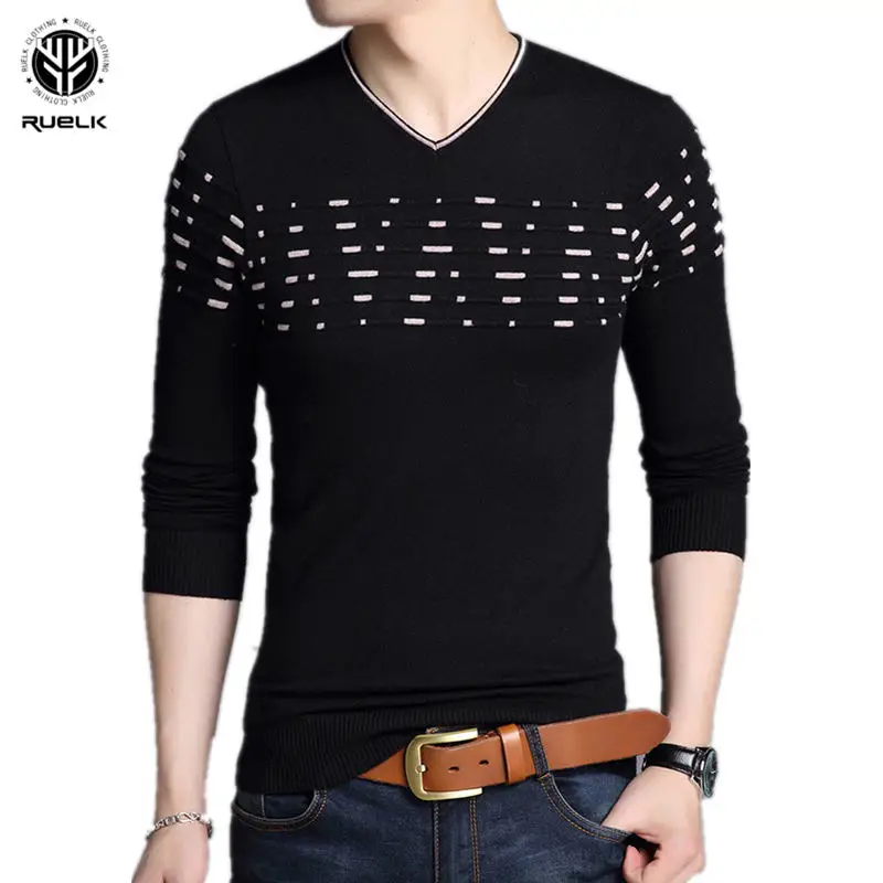 2019 New Autumn Winter V Neck Pullover Men Slim Fit Knitted Sweater Pull Homme Jersey Hombre Mens Sweaters Fall Knitwear
2019 New Autumn Winter V Neck Pullover Men Slim Fit Knitted Sweater Pull Homme Jersey Hombre Mens Sweaters Fall Knitwear