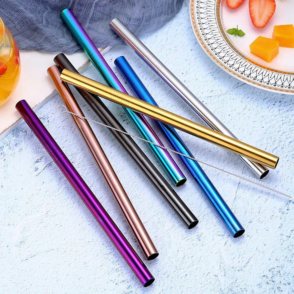 Colourful Long Stainless Steel Metal Drinking Straws Reusable Drinking Straws For Milkshakes Frozen Drinks bar accessories #007
Colourful Long Stainless Steel Metal Drinking Straws Reusable Drinking Straws For Milkshakes Frozen Drinks bar accessories #007