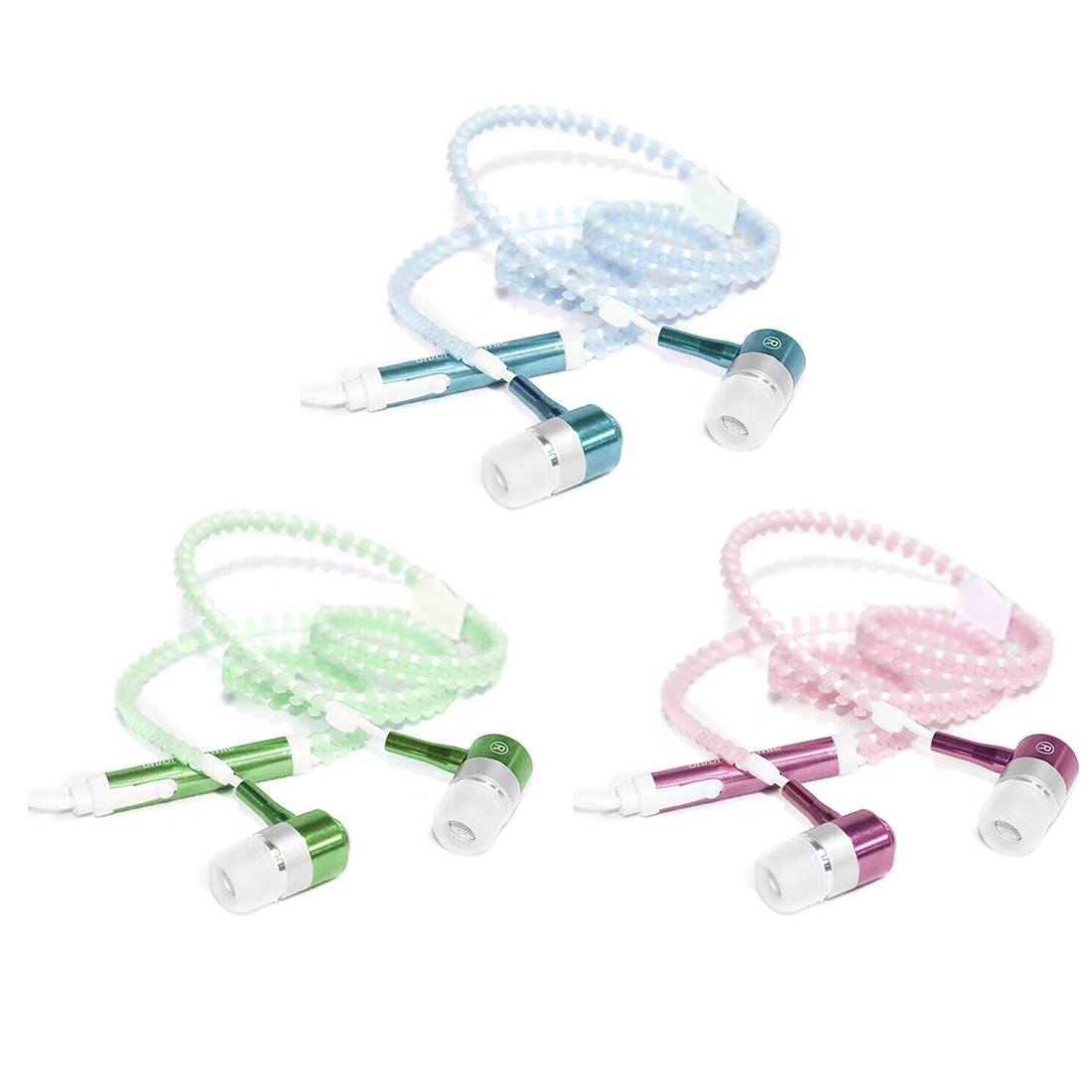 Luminous Metal Zipper Bass Stereo In-ear Wired Earphone w/ Mic Glow in The Dark Phone Music Headphone Earpiece Zipping Headset
Luminous Metal Zipper Bass Stereo In-ear Wired Earphone w/ Mic Glow in The Dark Phone Music Headphone Earpiece Zipping Headset