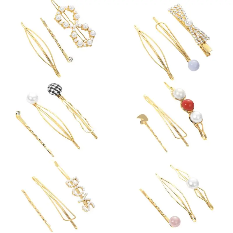 3Pcs/Set Women Metal Alloy Hair Clip Hollow Out Geometric Imitation Pearl Hairpins Houndstooth Button Beaded Side Bangs Barrett
3Pcs/Set Women Metal Alloy Hair Clip Hollow Out Geometric Imitation Pearl Hairpins Houndstooth Button Beaded Side Bangs Barrett