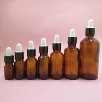 2/10pcs 5/10/15/20/30/50/100ml Empty Amber Glass Essential Oil Dropper Bottles & Black Aluminum Dropping Cap White Press Rubber
2/10pcs 5/10/15/20/30/50/100ml Empty Amber Glass Essential Oil Dropper Bottles & Black Aluminum Dropping Cap White Press Rubber
