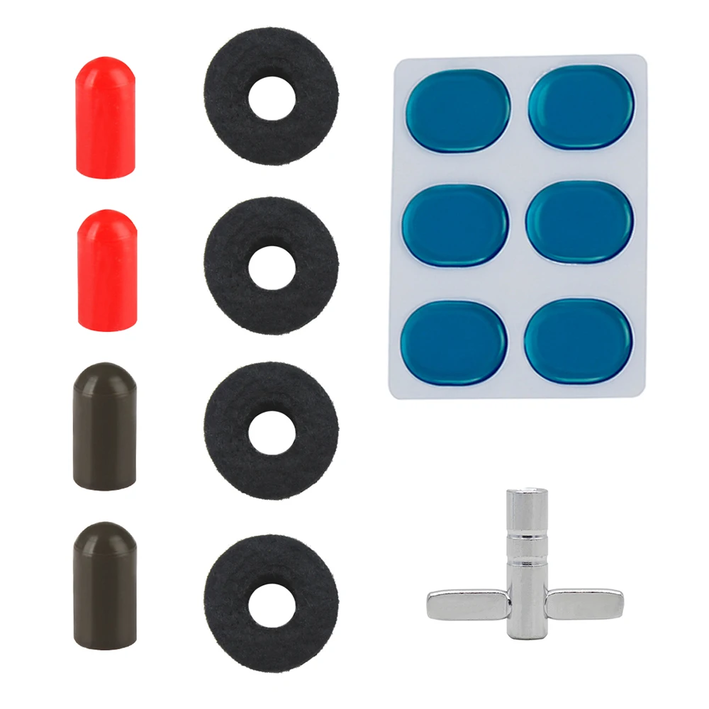 Drum Accessories Kit Drum Mute Pads with 4pcs Cymbal Stand Felt Washeres Drumstick Rubber Tips Drum Wrench
Drum Accessories Kit Drum Mute Pads with 4pcs Cymbal Stand Felt Washeres Drumstick Rubber Tips Drum Wrench