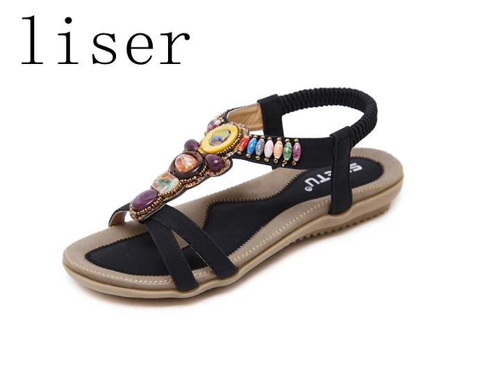 liser New Women Bohemia Flat Sandals Shoes Retro Rhinestone String Bead Decoration Footwear Beach Woman Sandals Casual Shoes
liser New Women Bohemia Flat Sandals Shoes Retro Rhinestone String Bead Decoration Footwear Beach Woman Sandals Casual Shoes
