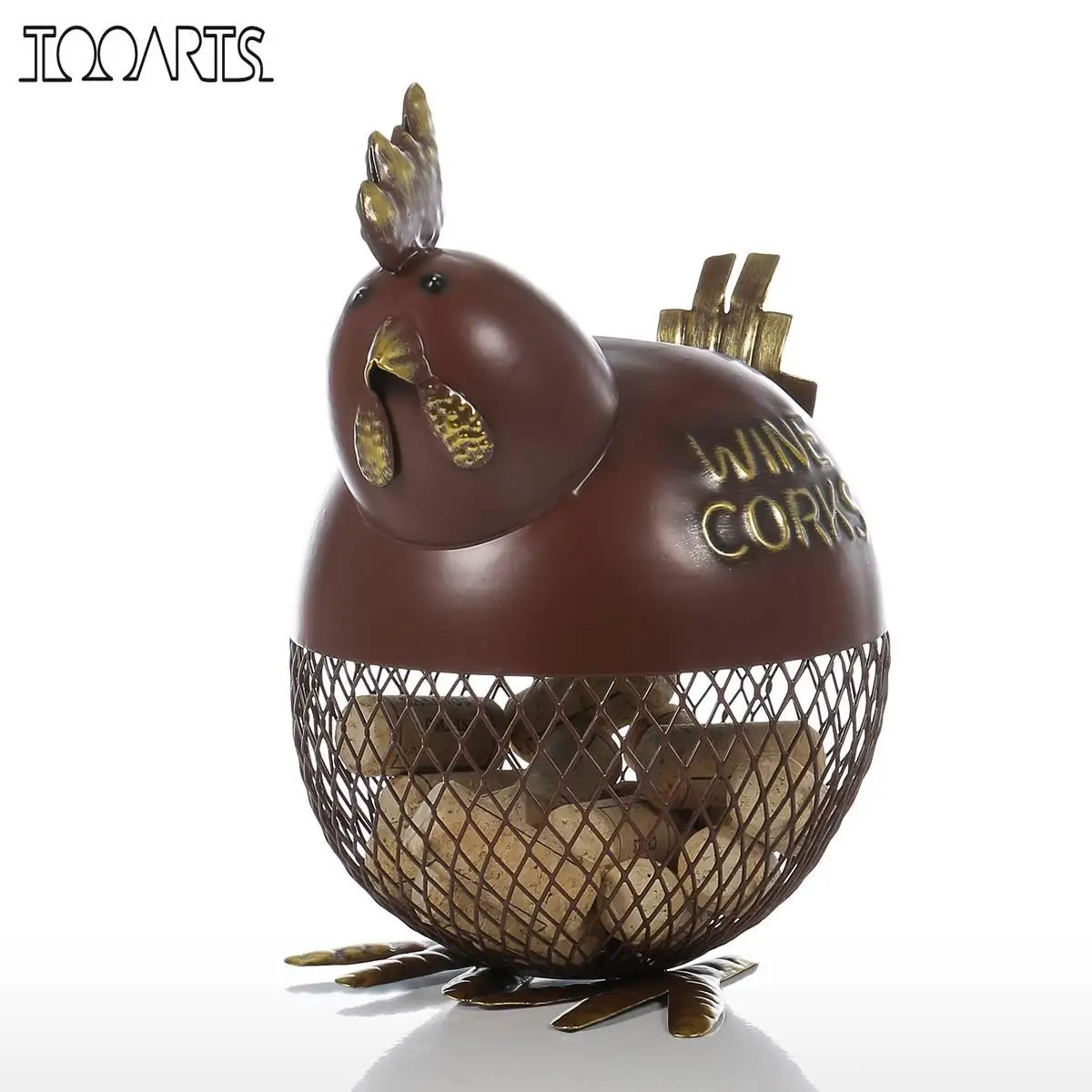 Tooarts Metal Sculpture Puffy Chicken Wine Cork Container Animal Sculpture Home Decor Animal Craft Gift
Tooarts Metal Sculpture Puffy Chicken Wine Cork Container Animal Sculpture Home Decor Animal Craft Gift