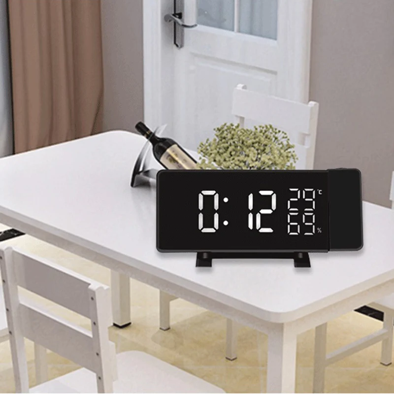 Hot New 5 Inch LED Curved-Screen Projection Alarm Clock FM Radio Dual Alarm Clock with 4 Sounds LXY9 JA09 
Hot New 5 Inch LED Curved-Screen Projection Alarm Clock FM Radio Dual Alarm Clock with 4 Sounds LXY9 JA09