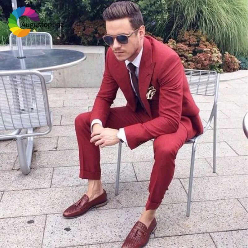 Red Wine Slim Fit Wedding Men Suits Groom Tuxedos 2 Pieces (Jacket+Pants) Bridegroom Suits Best Man Prom Wear
Red Wine Slim Fit Wedding Men Suits Groom Tuxedos 2 Pieces (Jacket+Pants) Bridegroom Suits Best Man Prom Wear