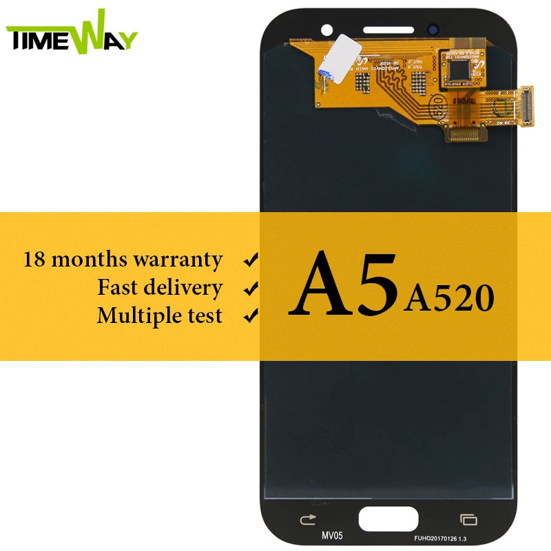 Grade AMOLED Screen For Samsung A5 2017 A520 LCD Display No Dead Pixel With Touch Screen Assembly For Samsung A5 2017 A520 LCD
Grade AMOLED Screen For Samsung A5 2017 A520 LCD Display No Dead Pixel With Touch Screen Assembly For Samsung A5 2017 A520 LCD