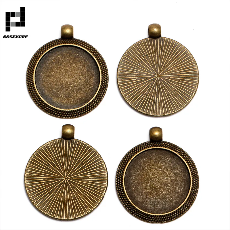 BASEHOME 10pcs/lot Antique Bronze Pendant Settings Cabochon Base Bezel Trays Blank Fit 25mm Cabochons Cameo DIY Necklace Making 
BASEHOME 10pcs/lot Antique Bronze Pendant Settings Cabochon Base Bezel Trays Blank Fit 25mm Cabochons Cameo DIY Necklace Making