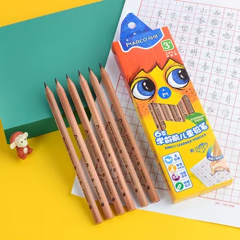 6pcs/set Nature Wood B Pencils Safe Non-toxic Posture Correction Triangle Pencils for Kids Writing School Supplies Stationery
6pcs/set Nature Wood B Pencils Safe Non-toxic Posture Correction Triangle Pencils for Kids Writing School Supplies Stationery