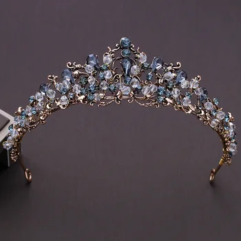 Baroque Vintage Bronze Black Rhinestone Beads Bridal Tiaras Crown Wedding Hair Accessories Gold Crystal Crowns Brides Headbands
Baroque Vintage Bronze Black Rhinestone Beads Bridal Tiaras Crown Wedding Hair Accessories Gold Crystal Crowns Brides Headbands