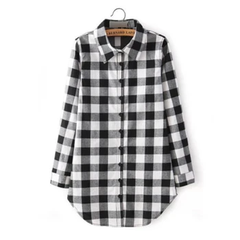 Autumn Women's Plaid Blouse Cotton Women Long Sleeve Tops Ladies Plaid Shirt Female Plaid Women Blouse Plus Size Shirt
Autumn Women's Plaid Blouse Cotton Women Long Sleeve Tops Ladies Plaid Shirt Female Plaid Women Blouse Plus Size Shirt