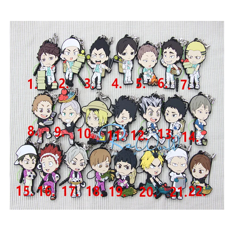 1pcs Anime Keychain Haikyuu! High School Volleyball Market Shopping Version Pendant Keychain kulcstarto Resin Rubber Keyring
1pcs Anime Keychain Haikyuu! High School Volleyball Market Shopping Version Pendant Keychain kulcstarto Resin Rubber Keyring