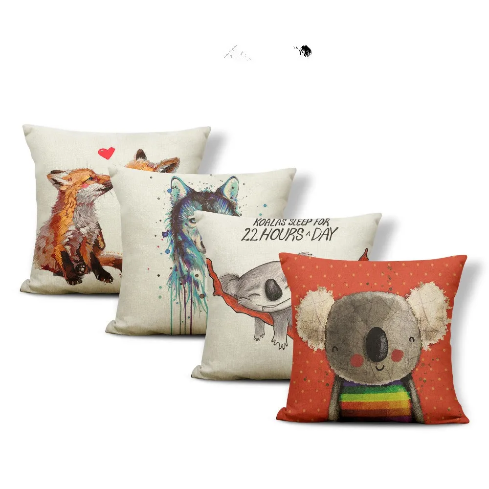 Animal Wolf Cushion Cover Word Flowers Pillowcase Fox Chic Car Nap Mat Geometry Stripe Throw Pillows Koala Red 45*45 Linen Photo
Animal Wolf Cushion Cover Word Flowers Pillowcase Fox Chic Car Nap Mat Geometry Stripe Throw Pillows Koala Red 45*45 Linen Photo