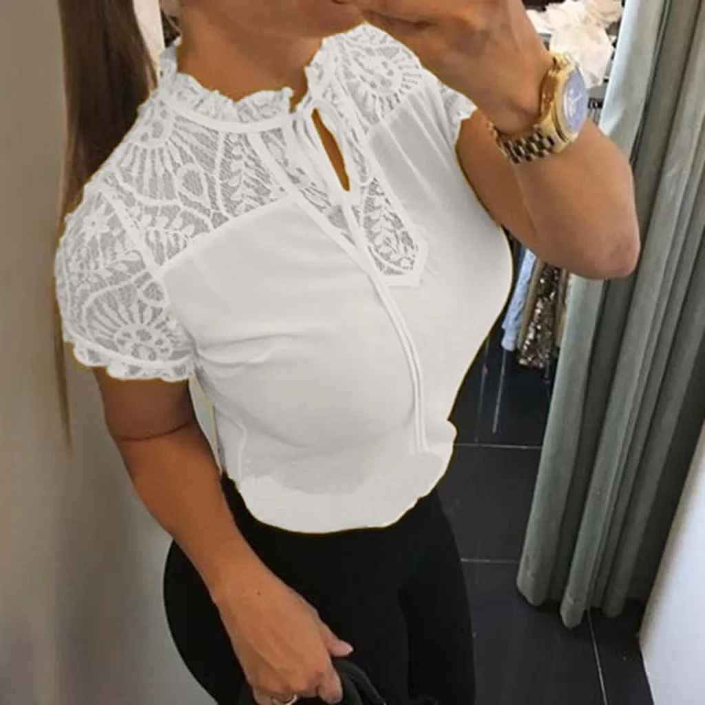 Feitong New Women Clothing Chiffon Blouse Lace Crochet Female Korean Shirts Ladies Blusas Tops Shirt White Blouses slim fit Tops
Feitong New Women Clothing Chiffon Blouse Lace Crochet Female Korean Shirts Ladies Blusas Tops Shirt White Blouses slim fit Tops