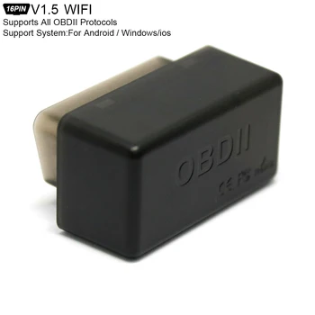ELM327 WIFI V1.5 Chip Super Mini Scanner Wireless Interface Auto Interface Code Readers Diagnostic Tool OBDII Protocols
ELM327 WIFI V1.5 Chip Super Mini Scanner Wireless Interface Auto Interface Code Readers Diagnostic Tool OBDII Protocols