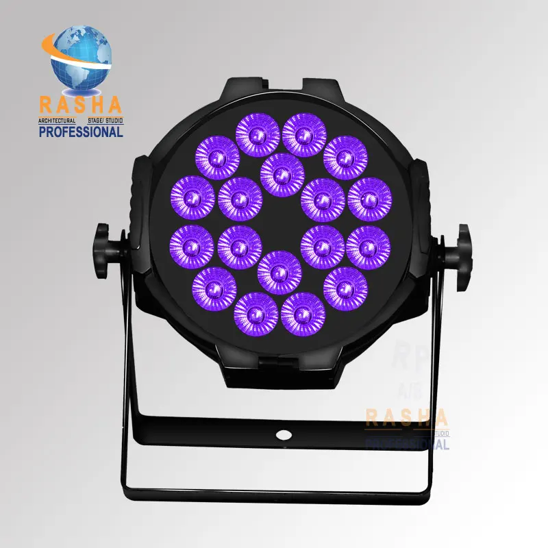 Rasha Xmas Discount Rasha 18pcs 18W 6IN1 RGBAW UV Aluminum LED Par Light LED Par64 Projector DMX Stage Light With Powercon
Rasha Xmas Discount Rasha 18pcs 18W 6IN1 RGBAW UV Aluminum LED Par Light LED Par64 Projector DMX Stage Light With Powercon