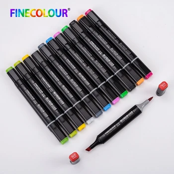 480 Color Finecolour Dual Head Art Markers Pen Oily Alcoholic Sketch Marker Soft Brush Pen Art Supplies For Animation Draw 1pcs
480 Color Finecolour Dual Head Art Markers Pen Oily Alcoholic Sketch Marker Soft Brush Pen Art Supplies For Animation Draw 1pcs