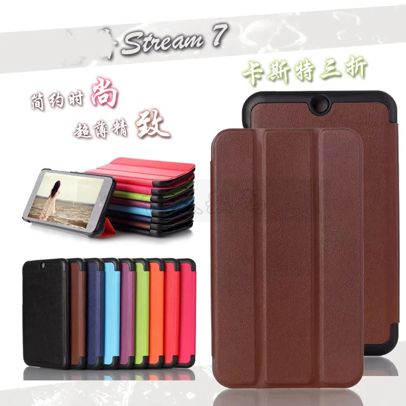 New Luxury 3-Folder Ultra Thin Slim Sleeve Magnetic Folio Stand Leather Case Smart Cover For HP Stream 7 7" 7inch Tablet
New Luxury 3-Folder Ultra Thin Slim Sleeve Magnetic Folio Stand Leather Case Smart Cover For HP Stream 7 7" 7inch Tablet