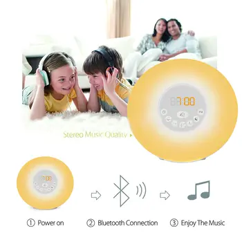 Creative Alarm Clock Light Digital Snooze Nature Night Lamp Clock Sunrise Colorful Light With Nature Sounds FM Radios Lights JY
Creative Alarm Clock Light Digital Snooze Nature Night Lamp Clock Sunrise Colorful Light With Nature Sounds FM Radios Lights JY