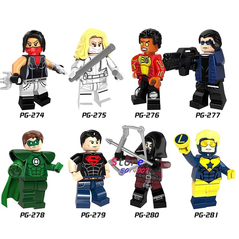 Single Super Hero Superboy Fire Captain Booster Cold Elektra Green Lantern Dark Archer building blocks toys for children
Single Super Hero Superboy Fire Captain Booster Cold Elektra Green Lantern Dark Archer building blocks toys for children